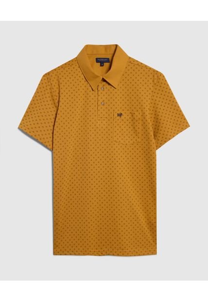 Polo Para Hombre Cuello Maquina Con Bolsillo Color Mostaza Marca Patprimo #44112576