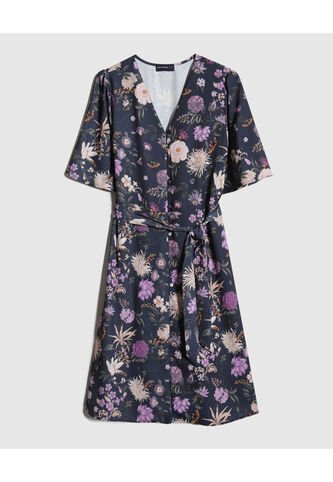 Vestido Para Mujer Manga Corta Color Azul Oscuro Marca Patprimo #30170986 Patprimo