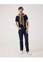 Polo Con Diseño Clasico   Para Hombre Azul Patprimo de Patprimo