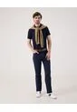 Polo Con Diseño Clasico   Para Hombre Azul Patprimo de Patprimo