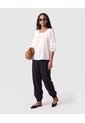Blusa Cuello Cuadrado Manga Acampanada Mujer  Para Mujer Blanco Patprimo de Patprimo