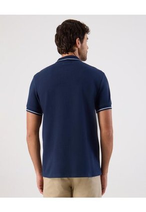 Polo  Para Hombre M/L Cuello Tejido Con Bolsillo Color Azul Marca Patprimo #44117315