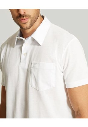 Polo Para Hombre Cuello Maquina Con Bolsillo Color Blanco Marca Patprimo #44111091