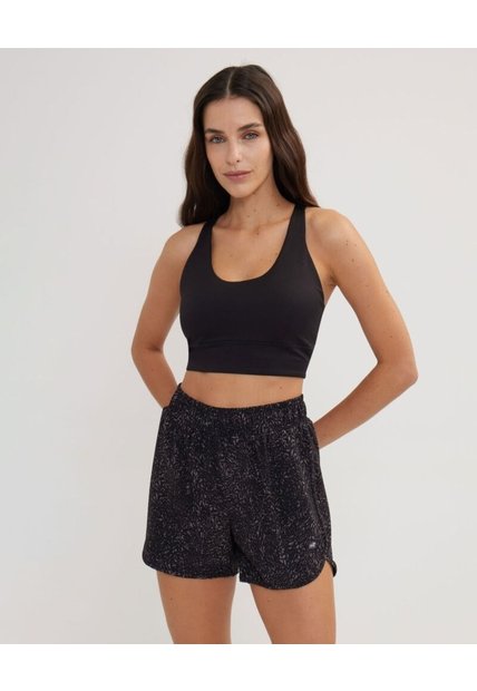 Short Estampado  Para Mujer Negro Patprimo