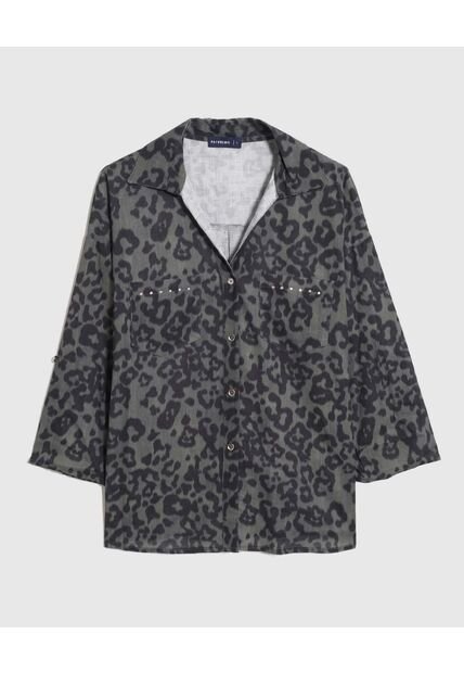 Camisa  Para Mujer Manga Corta Color Verde Marca Patprimo #30010748