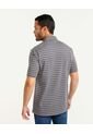 Polo Cuello Duro  Preteñido Bicolor  Para Hombre Negro Patprimo de Patprimo