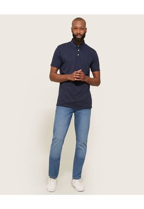 Polo Para Hombre Cuello Maquina Con Bolsillo Color Azul  Marca Patprimo #44111091