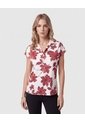 Blusa Cuello Camisero Manga Corta Mujer  Para Mujer Rojo Patprimo de Patprimo
