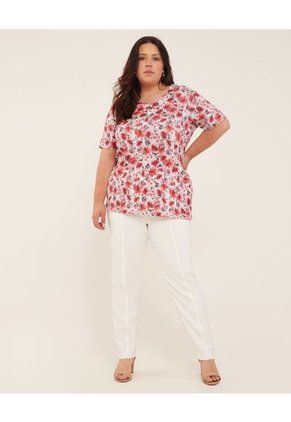 Camiseta Para Mujer Manga Corta Color Blanco Marca Patprimo #14091358