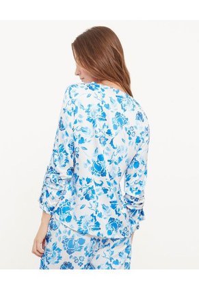 Blusa Para Mujer Manga Larga Color Azul  Marca Patprimo #30123205
