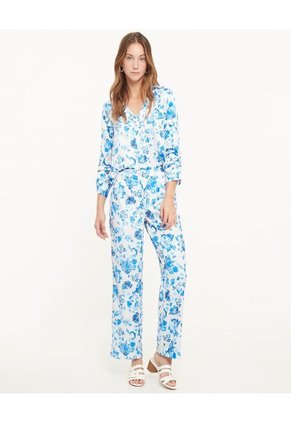 Blusa Para Mujer Manga Larga Color Azul  Marca Patprimo #30123205