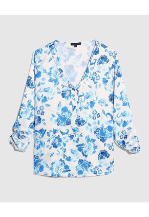Blusa Para Mujer Manga Larga Color Azul  Marca Patprimo #30123205