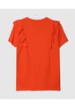 Camiseta Para Mujer Manga Corta Color Naranja Marca Patprimo #30093295 de Patprimo