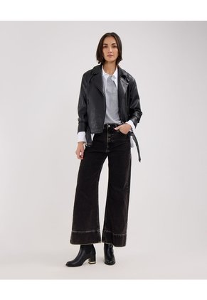 Camiseta Manga Corta Unicolor, Cuello Redondo, Bolsillo Con Pedreria  Para Mujer Gris Patprimo