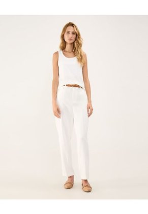 Camiseta Para Mujer Manga Sisa Cuello Redondo Color Blanco Marca Patprimo #30093591