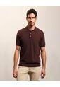 Polo  Para Hombre Cuello Tejido Sin Bolsillo Color Café Marca Patprimo #44112790 de Patprimo