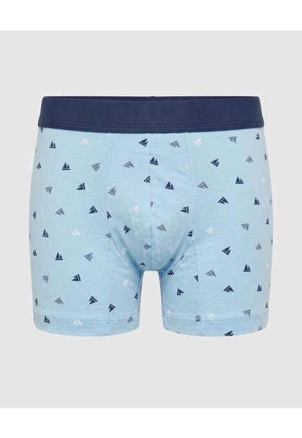 Boxer Cinturilla Alto Relieve Para Niño X1 Infantil Niño Azul Patprimo