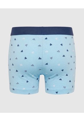 Boxer Cinturilla Alto Relieve Para Niño X1 Infantil Niño Azul Patprimo