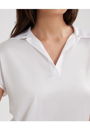 Blusa Para Mujer Manga Corta Color Blanco Marca Patprimo #30123344