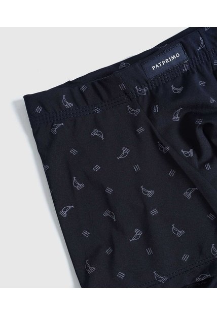 Boxer Estampado Cinturilla Encubierta Para Niño X1 Infantil Niño Azul Patprimo