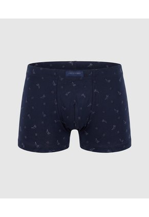 Boxer Estampado Cinturilla Encubierta Para Niño X1 Infantil Niño Azul Patprimo