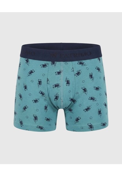 Boxer Costura Expuesta Para Niño X1 Infantil Niño Verde Patprimo