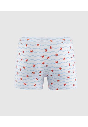 Boxer Estampado Cinturilla Encubierta Para Niño X1 Infantil Niño Blanco Patprimo
