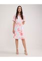 Vestido Corto Camisero Estampado  Para Mujer Rosa Patprimo de Patprimo