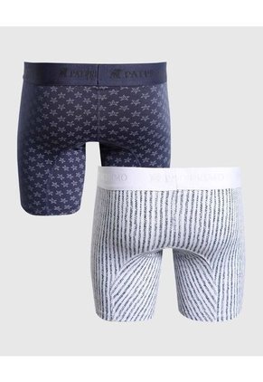 Pack X 2 Boxer Medio Estampados X2 Para Hombre Surtido Patprimo