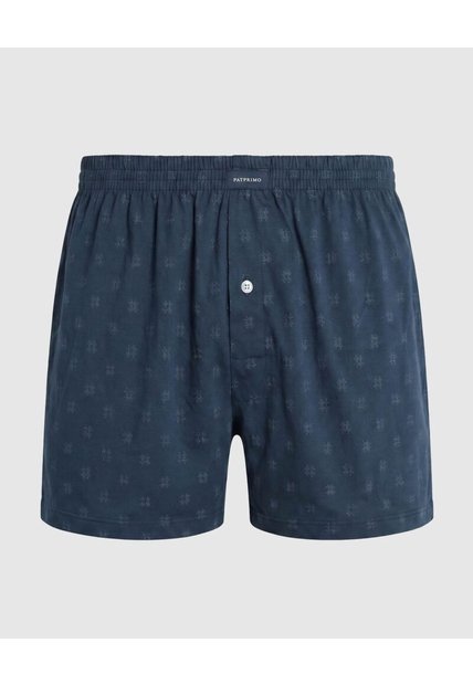 Bóxer Suelto Con Botón  X1 Para Hombre Azul Patprimo
