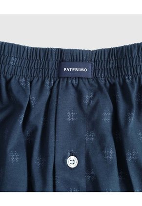 Bóxer Suelto Con Botón  X1 Para Hombre Azul Patprimo