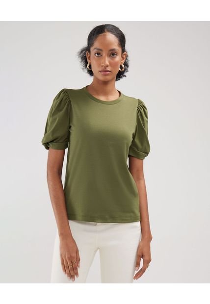 Camiseta Para Mujer Manga Corta Color Verde  Marca Patprimo #30093544