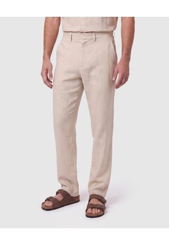 Pantalón Unicolor Fresco Para Hombre  Para Hombre Beige Patprimo Patprimo