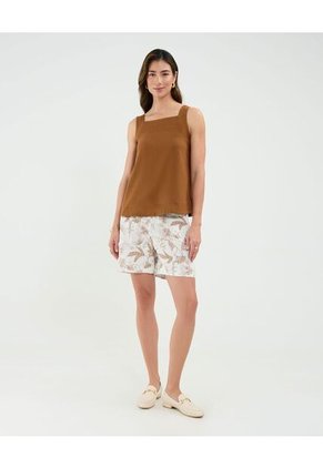 Blusa Para Mujer Manga Sisa Color Café Marca Patprimo #30123466