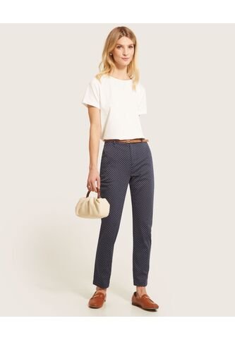 Pantalón Para Mujer Chino Color Azul Oscuro Marca Patprimo #30071389 Patprimo