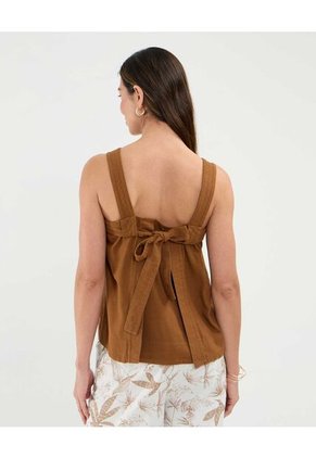 Blusa Para Mujer Manga Sisa Color Café Marca Patprimo #30123466