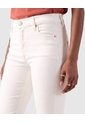 Jeans Bota Flare Silueta Ajustada Mujer  Para Mujer Blanco Patprimo de Patprimo
