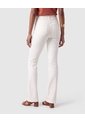Jeans Bota Flare Silueta Ajustada Mujer  Para Mujer Blanco Patprimo de Patprimo