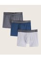 Boxer X3 Para Hombre Fleat Seamer Medio Color Azul Marca Patprimo #44420001 de Patprimo