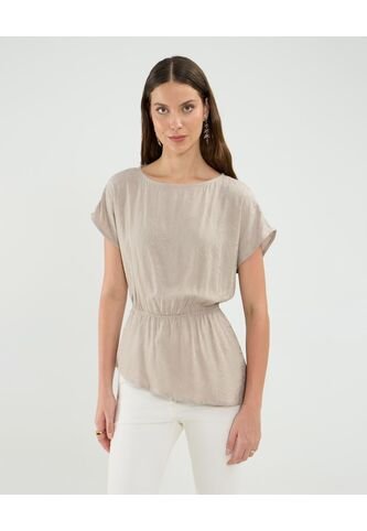 Blusa Para Mujer Manga Corta Color Café Marca Patprimo #30123487 Patprimo