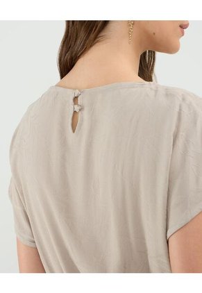 Blusa Para Mujer Manga Corta Color Café Marca Patprimo #30123487