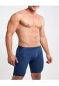 Boxer X1 Para Hombre Fleat Seamer Largo Color Azul Oscuro Marca Patprimo #44000072 de Patprimo
