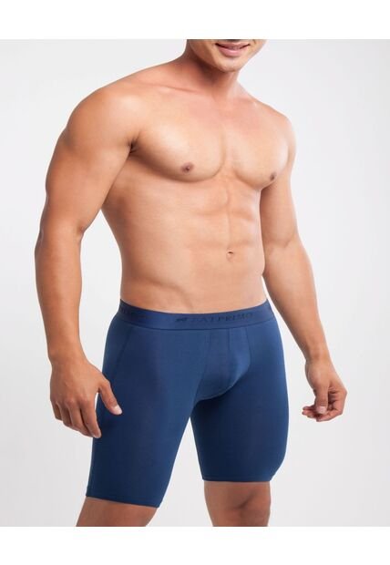 Boxer X1 Para Hombre Fleat Seamer Largo Color Azul Oscuro Marca Patprimo #44000072