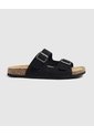 Sandalias De Doble Hebilla   Para Hombre Negro Patprimo de Patprimo
