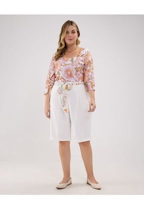 Camiseta Para Mujer Manga 3/4 Color Rosa Marca Patprimo #14091404