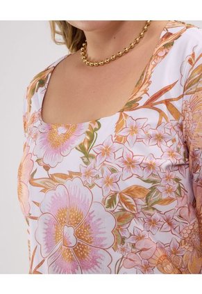 Camiseta Para Mujer Manga 3/4 Color Rosa Marca Patprimo #14091404