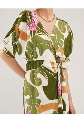 Vestido Para Mujer Manga Corta Color Verde  Marca Patprimo #30170957