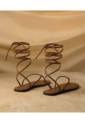 Sandalias  Para Mujer Sandalia Color Café Marca Patprimo #30690139