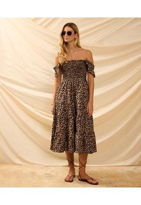 Vestido  Para Mujer M/Sisa Largo Color Café Marca Patprimo #30178221