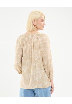 Blusa Para Mujer Manga 3/4 Color Café Claro Marca Patprimo #30123390